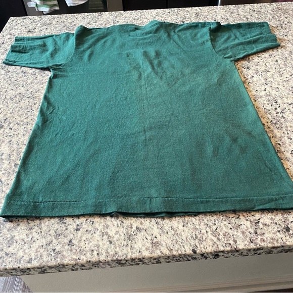 VTG Embroidered Florida Embossed Single Stitch T Shirt Green Size L Made In USA - Picture 3 of 8